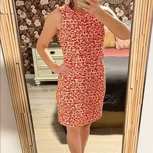 Banana Republic Red and White Floral Mini Dress